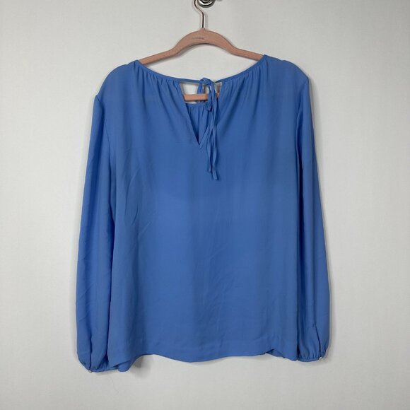 2/$30 J. Crew Blue Long-sleeve Top in Bright Peri 6 #A0446 TRB3 - Picture 5 of 10